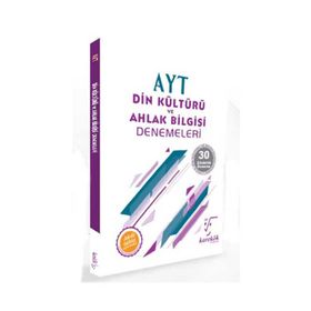 AYT Din Kültürü ve Ahlak Bilgisi 30 Çözümlü Deneme - Karekök Yayınları