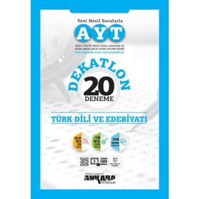 AYT Edebiyat Dekatlon 20 Deneme-Ankara Yayınları