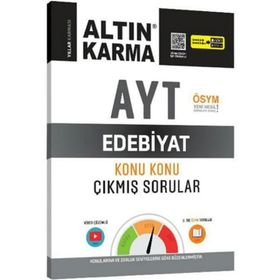 Ayt Edebiyat Konu Konu Çıkmış Sorular Altın Karma Yayınları