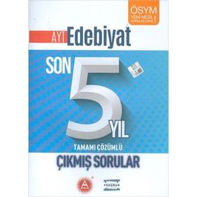 AYT Edebiyat Son 5 Yıl Çıkmış Sorular A Yayınları