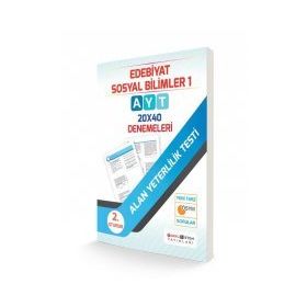 AYT Edebiyat Sosyal Bilimler 1 20x40 Deneme Farklı Sistem Yayınları