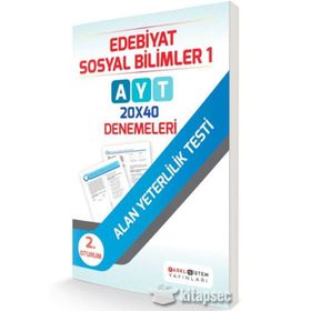 AYT Edebiyat Sosyal Bilimler 1 20x40 Deneme Farklı Sistem Yayınları