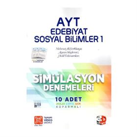 AYT Edebiyat Sosyal Bilimler 1 Simülasyon Denemeleri 3D Yayınları