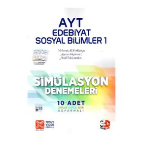 AYT Edebiyat Sosyal Bilimler 1 Simülasyon Denemeleri 3D Yayınları