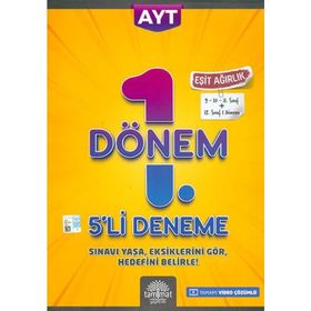 Ayt Eşit Ağırlık 1. Dönem 5'li Deneme-Tammat Yayıncılık