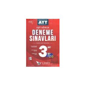 AYT Eşit Ağırlık 3'lü Deneme Sınavları - Limit Yayınları