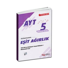 AYT Eşit Ağırlık 5 Deneme Sınavı Nitelik Yayınları