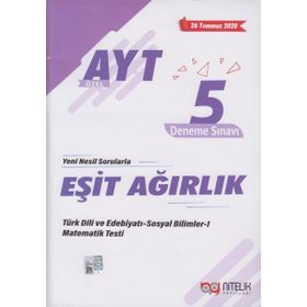 AYT Eşit Ağırlık 5 Deneme Sınavı Nitelik Yayınları