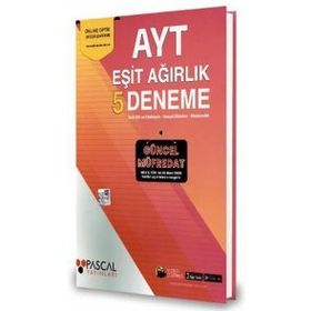 AYT Eşit Ağırlık 5 li Denemeleri-Pascal Yayınları