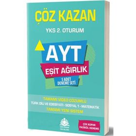 AYT Eşit Ağırlık 5'li Deneme Sınavı Çöz Kazan Yayınları
