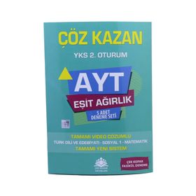 AYT Eşit Ağırlık Beşli Deneme Sınavı Çöz Kazan Yayınları