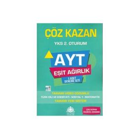 AYT Eşit Ağırlık Beşli Deneme Sınavı Çöz Kazan Yayınları