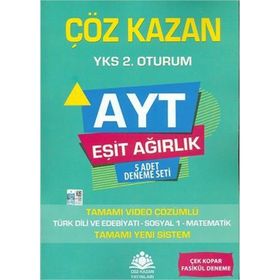 AYT Eşit Ağırlık Beşli Deneme Sınavı Çöz Kazan Yayınları