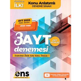 Ayt Eşit Ağırlık Destek 3'lü Özel Konu Anlatımlı Deneme-Ens Yayıncılık