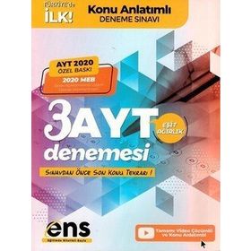 Ayt Eşit Ağırlık Destek 3'lü Özel Konu Anlatımlı Deneme-Ens Yayıncılık