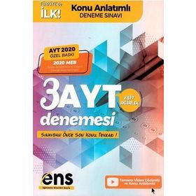 Ayt Eşit Ağırlık Destek 3'lü Özel Konu Anlatımlı Deneme-Ens Yayıncılık