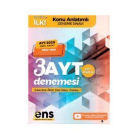 Ayt Eşit Ağırlık Destek 3'lü Özel Konu Anlatımlı Deneme-Ens Yayıncılık