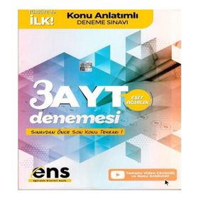 Ayt Eşit Ağırlık Destek 3'lü Özel Konu Anlatımlı Deneme-Ens Yayıncılık