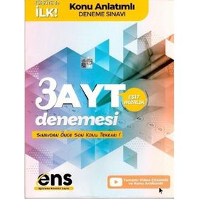 Ayt Eşit Ağırlık Destek 3'lü Özel Konu Anlatımlı Deneme-Ens Yayıncılık
