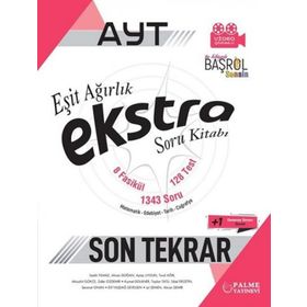 AYT Eşit Ağırlık Ekstra Son Tekrar Soru Bankası Palme Yayınları