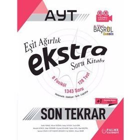 AYT Eşit Ağırlık Ekstra Son Tekrar Soru Bankası Palme Yayınları