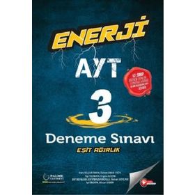 AYT Eşit Ağırlık Enerji 3 Deneme Sınavı Video Çözümlü - Palme Yayınları
