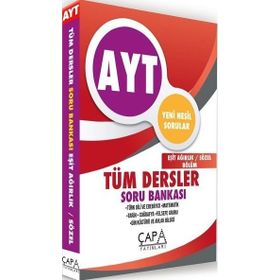 AYT Eşit Ağırlık Sözel Tüm Dersler Soru Bankası-Çapa Yayınları