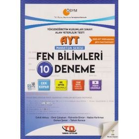 AYT Fen Bilimleri 10 lu Maraton Serisi Deneme-Tandem Yayınları