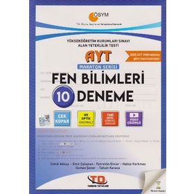 AYT Fen Bilimleri 10 lu Maraton Serisi Deneme-Tandem Yayınları