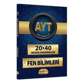 AYT Fen Bilimleri 20x40 Branş Denemeleri Robert Yayınları