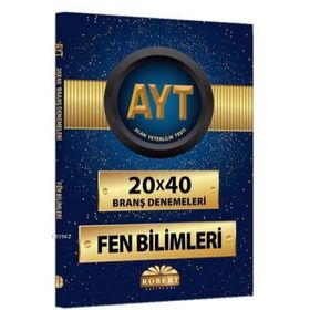 AYT Fen Bilimleri 20x40 Branş Denemeleri Robert Yayınları