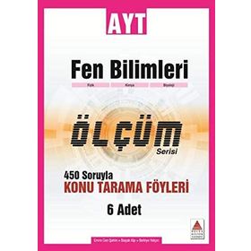 AYT Fen Bilimleri 450 Soruyla Konu Tarama Föyleri Ölçüm Serisi-Delta Kültür Yayınları