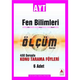 AYT Fen Bilimleri 450 Soruyla Konu Tarama Föyleri Ölçüm Serisi-Delta Kültür Yayınları