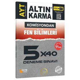 AYT Fen Bilimleri 5x40 Deneme Sınavı-Altın Karma Yayınları