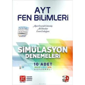 AYT Fen Bilimleri Video Çözümlü Simülasyon Denemeleri - 3D Yayınları