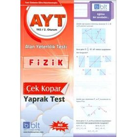AYT Fizik Çek Kopar Yaprak Test Kollektif Bulut Eğitim ve Kültür Yayınları