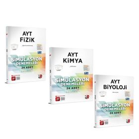AYT Fizik Kimya ve Biyoloji Deneme Seti 3 Kitap - 3D Yayınları