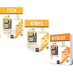 AYT Fizik Kimya ve Biyoloji Deneme Seti 3 Kitap - Çap Yayınları