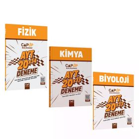AYT Fizik Kimya ve Biyoloji Deneme Seti 3 Kitap - Çap Yayınları