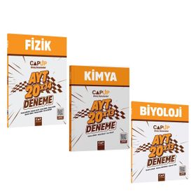 AYT Fizik Kimya ve Biyoloji Deneme Seti 3 Kitap - Çap Yayınları