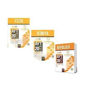 AYT Fizik Kimya ve Biyoloji Deneme Seti 3 Kitap - Çap Yayınları