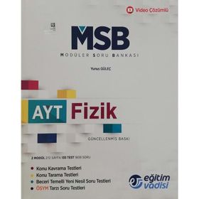 AYT Fizik MSB Modüler Soru Bankası-Eğitim Vadisi Yayınları