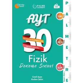 AYT Fizik Palmetre Video Çözümlü 30 Deneme Palme Yayınları