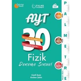 AYT Fizik Palmetre Video Çözümlü 30 Deneme Palme Yayınları