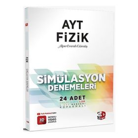 Ayt Fizik Simülasyon Denemeleri 24"lü 2324 - 3D Yayınları