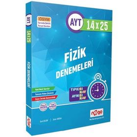 AYT Fizik Tamamı Video Çözümlü 14x25 Branş Deneme Nego Yayınları