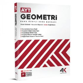 AYT Geometri Konu Özetli Soru Bankası 4K Yayınları