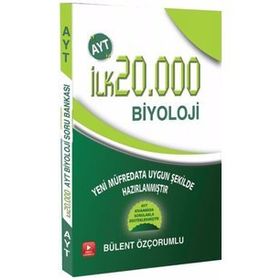 AYT İlk 20000 İçin Tamamı Video Çözümlü Biyoloji Soru Bankası-İlk 5000 Yayınları