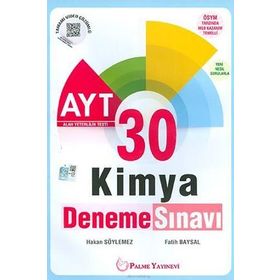 AYT Kimya 30 Deneme Sınavı-Palme Yayınevi