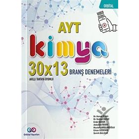 AYT Kimya 30 x 13 Branş Denemeleri - Orbital Yayınları